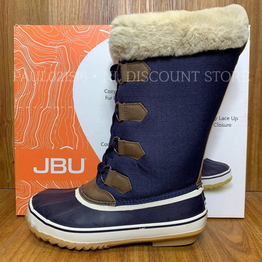 JBU Women's Snowy Tall All Weather Boots, Navy